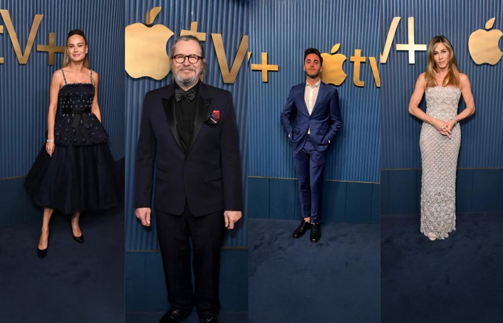 Aviv Impresses at Apple TV Emmy Awards Event with Jennifer Aniston, Gary Oldman, and Brie Larson in Attendance